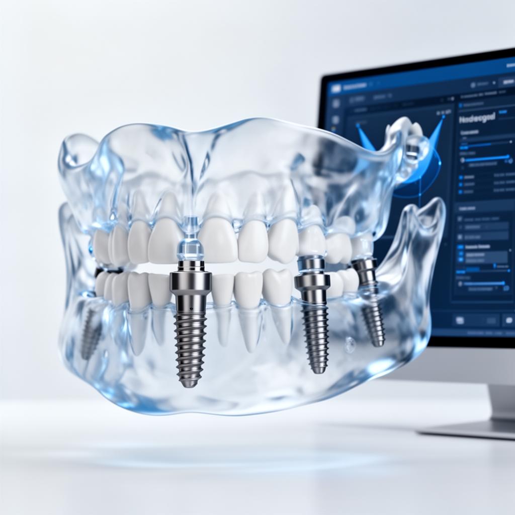 Pianificazione 3D di un impianto dentale con software computer-guidato
